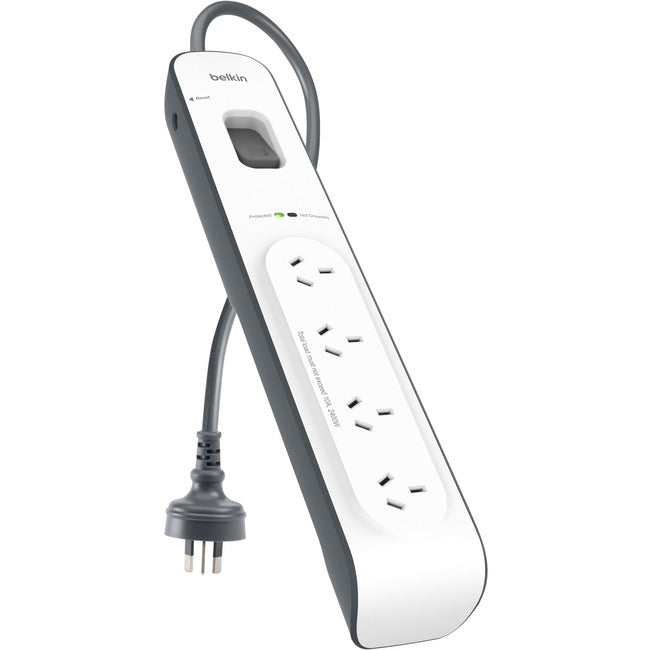 Belkin 4 Outlet Surge Protection Strip with 2M Power Cord Belkin 4 Outlet Surge Protection Strip with 2M Power Cord